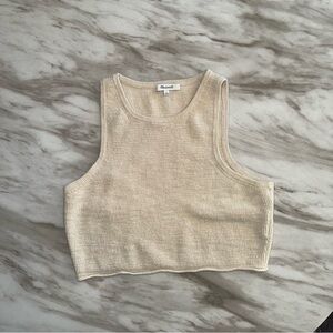 Madewell Birchmoor Sweater Tank Beige Neutral